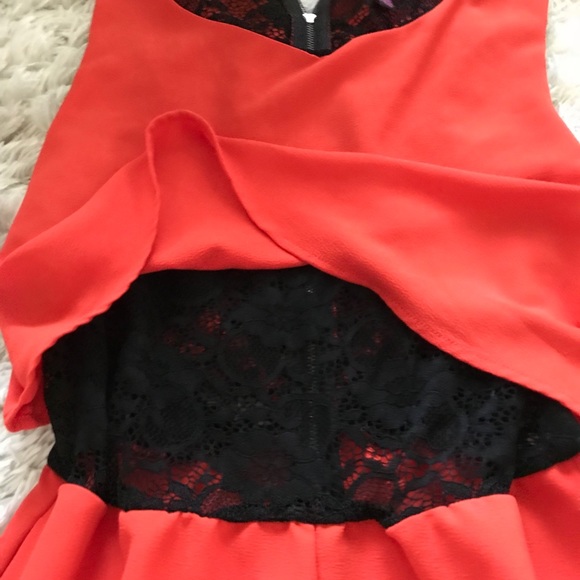 Orange Red Romper - Picture 3 of 3